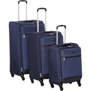 Lot de 3 valises souples en tissu